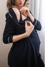 pijama-para-amamentar-maternidade-preto